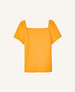 Puff Sleeve Square Neck Top carousel Product Image 3