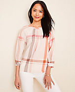 Plaid Tie Back Popover carousel Product Image 1