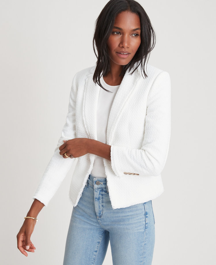 petite white jacket