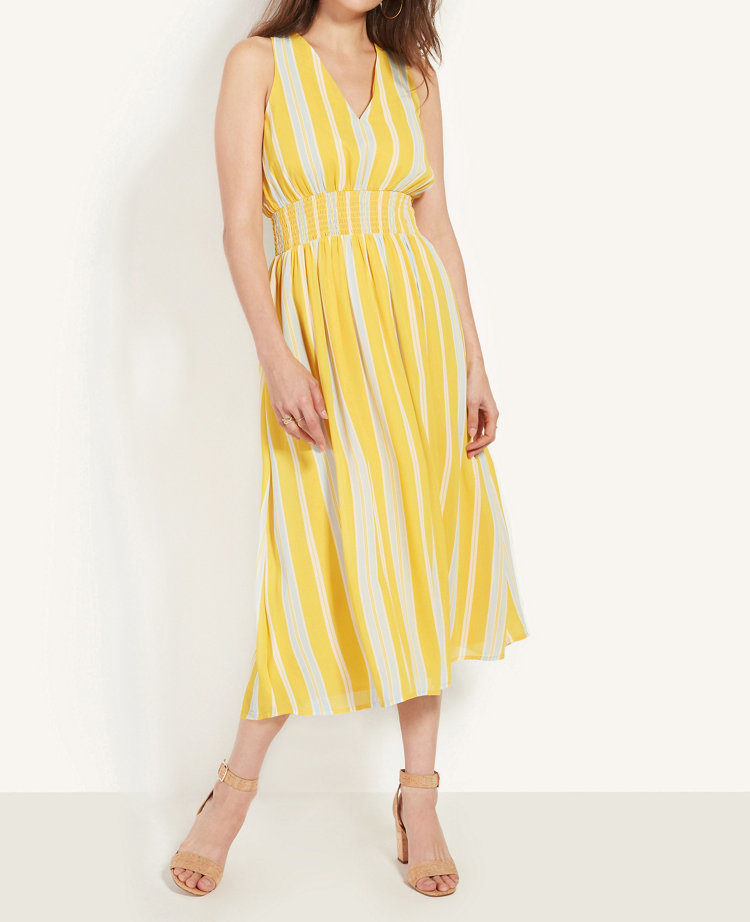 yellow dress ann taylor