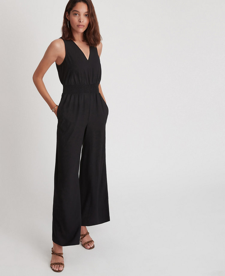 ann taylor red jumpsuit