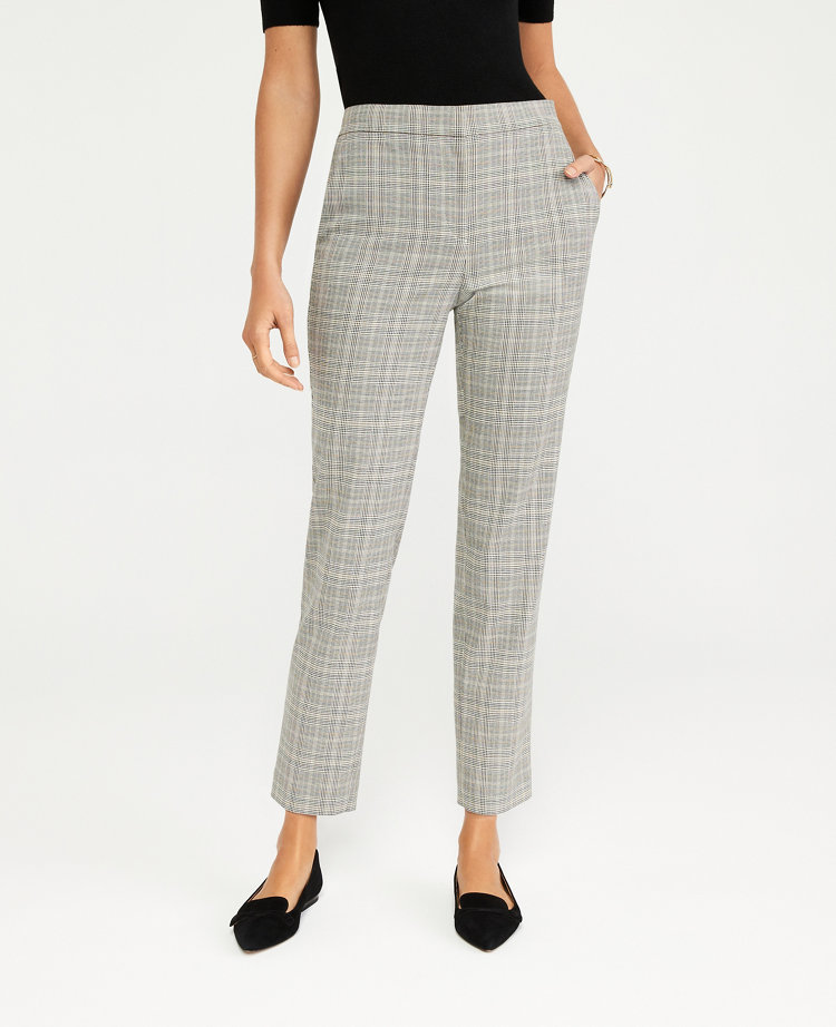 The High Rise Ankle Pant in Plaid