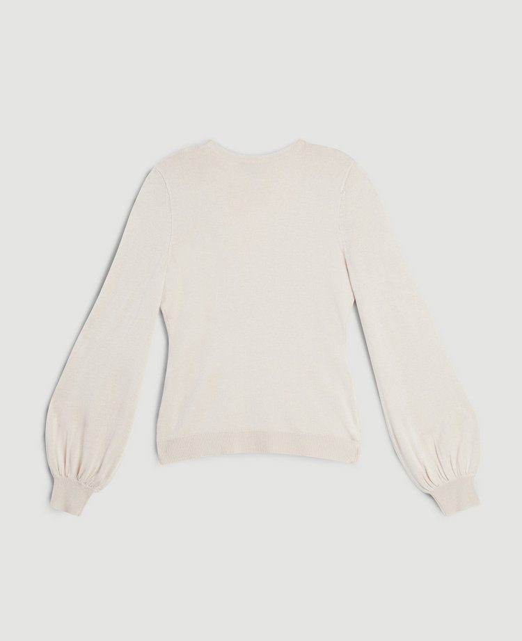 white wrap sweater