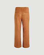 The Wide Leg Crop Pant in Faux Suede carousel Product Image 4
