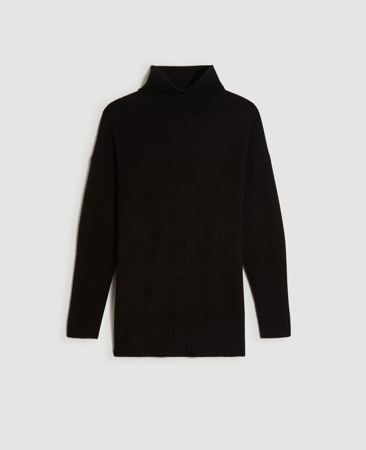 Cashmere turtleneck tunic outlet sweater