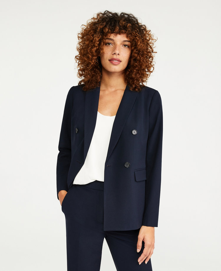 The Double Breasted Blazer in Seasonless Stretch