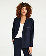 The Double Breasted Blazer in Seasonless Stretch carousel Product Image 1