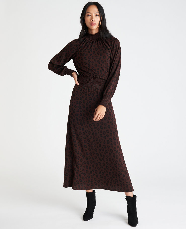 ann taylor leopard print dress