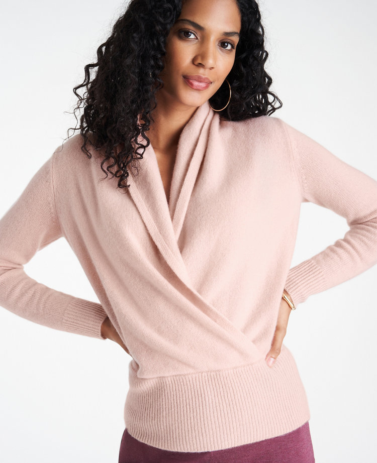 cashmere wrap sweater