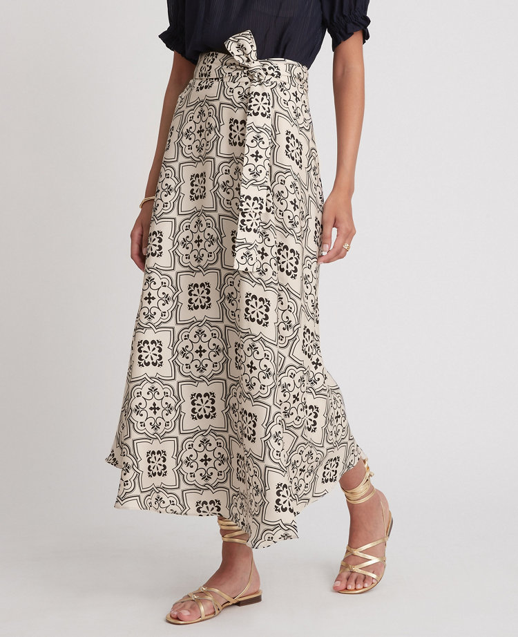 maxi skirt tie waist