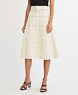 Checked Belted Full Skirt  carousel Product Image 1
