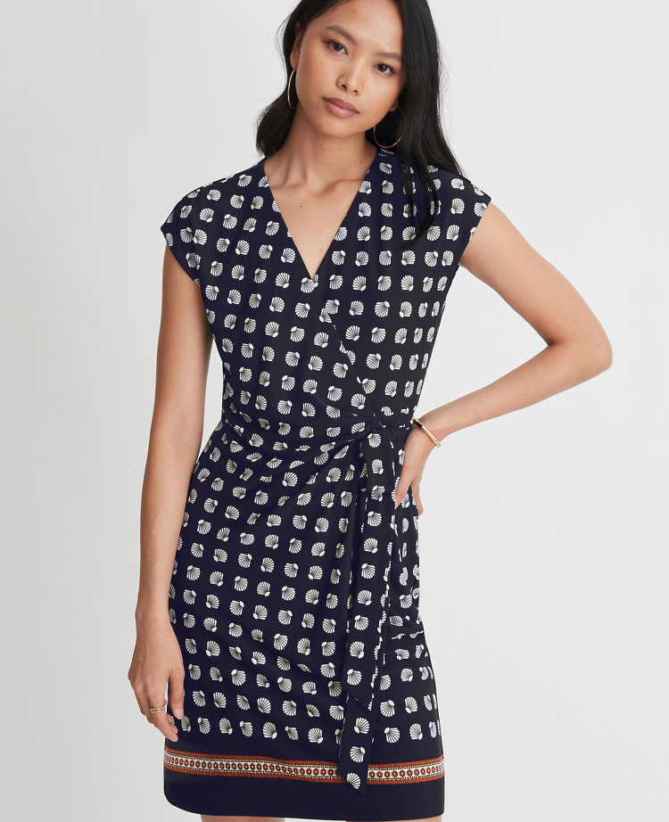 petite wrap dresses with sleeves