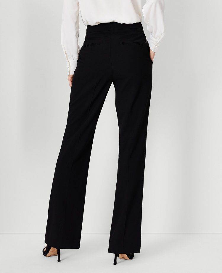 Petite Full Length Stretch Trousers in Dark Grey