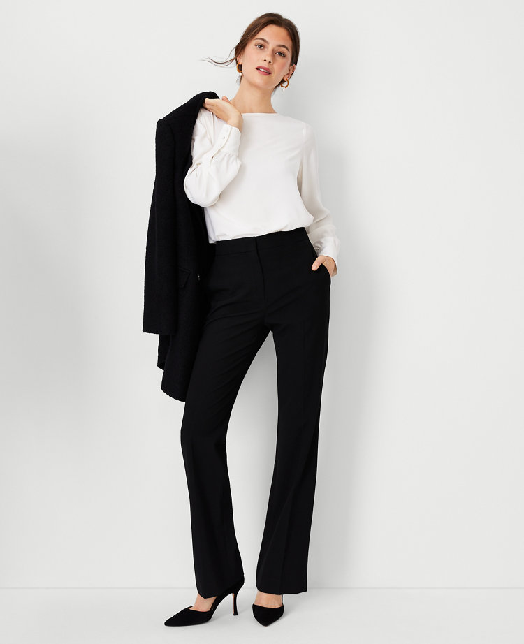 Petite Black Stretch Trousers