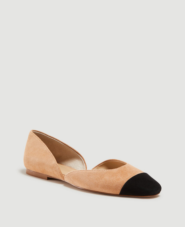 Mykelti Cap Toe Flats | Ann Taylor