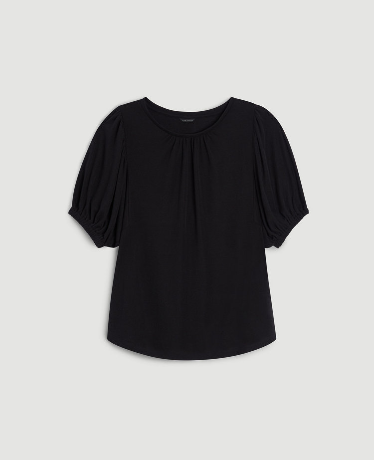 Shirred Puff Sleeve Top