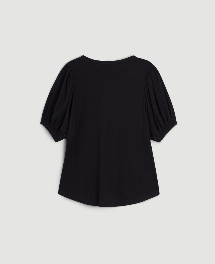 Shirred Puff Sleeve Top