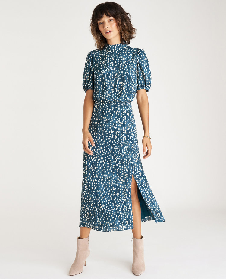 midi flare dresses with sleeves