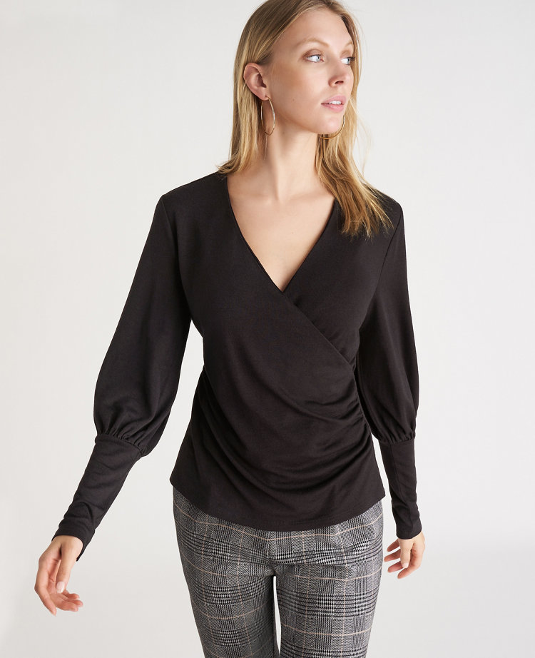 Cuffed Wrap Top