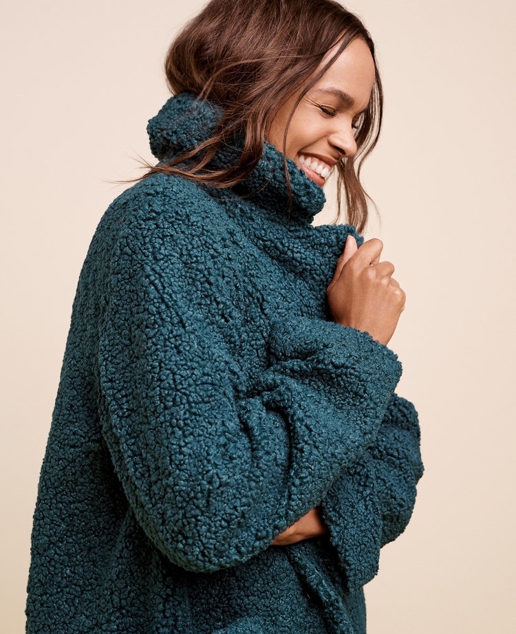 Petite Teddy Patch Pocket Coat