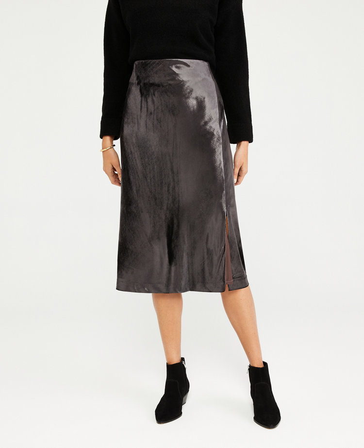 Velvet Pull On Skirt