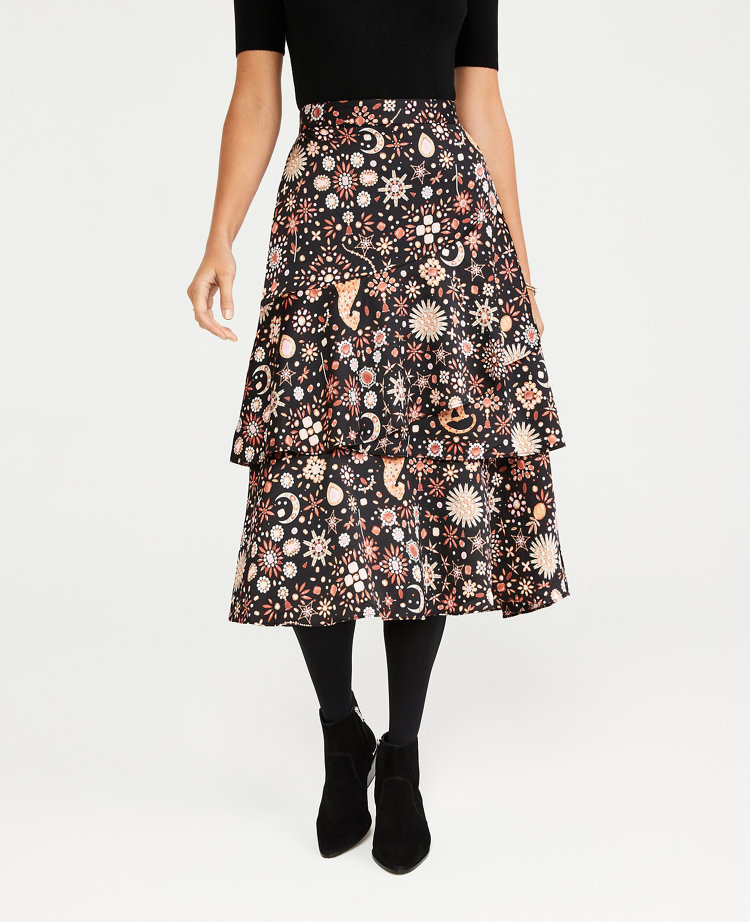 ann taylor midi skirt