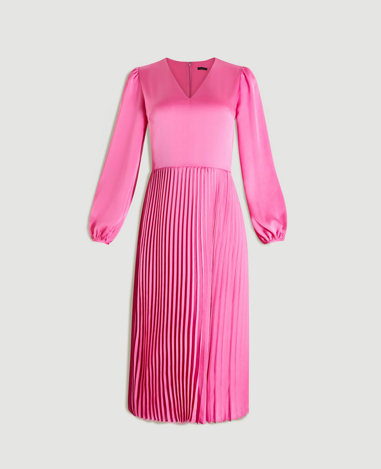 Cristina® | Dress Pleated V-neck midi dress main image 0