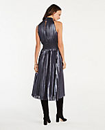 Shimmer Pleated Tie Waist Dress carousel Product Image 2