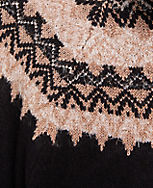 Shimmer Fair Isle Turtleneck Sweater carousel Product Image 4