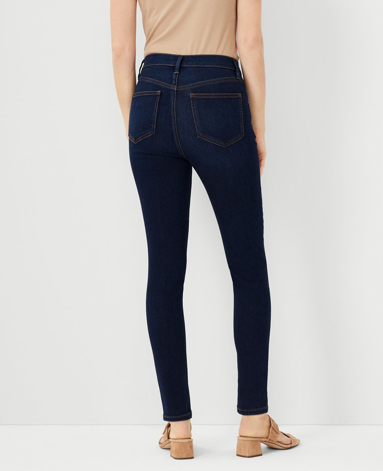 Mya Curvy High-Waisted Sculpting No Gap Super-Skinny Jeans - Precious Blue