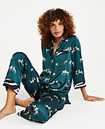 Zebra Print Silky Pajamas carousel Product Image 1