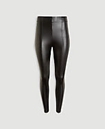 The Side Zip Faux Leather Legging carousel Product Image 2