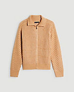 Shimmer Bomber Sweater Jacket carousel Product Image 3