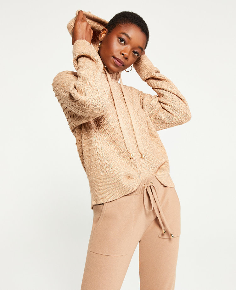 Cozy Cable Knit Hoodie Sweater
