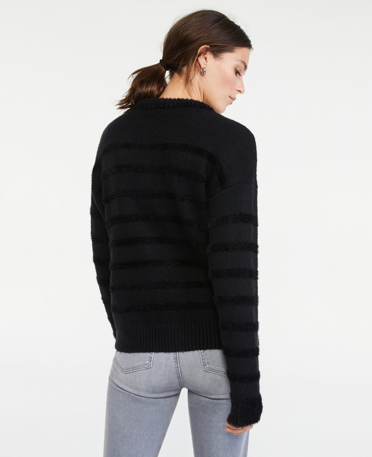 Striped 2025 fringe sweater