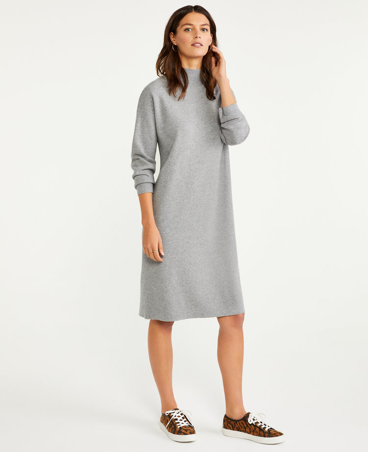 funnel neck jumper dress