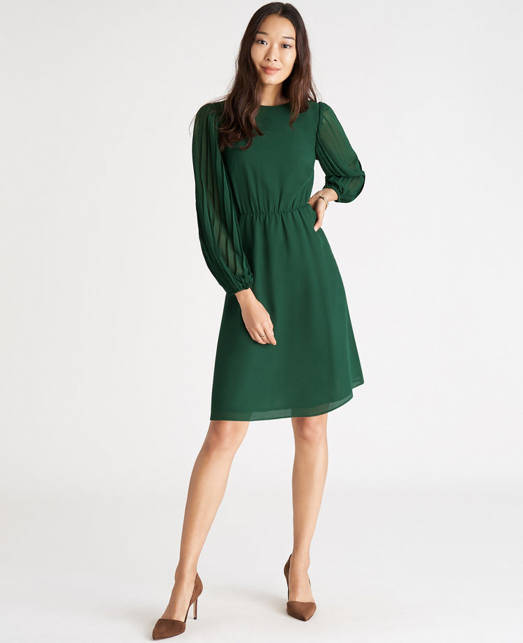 ann taylor green dress