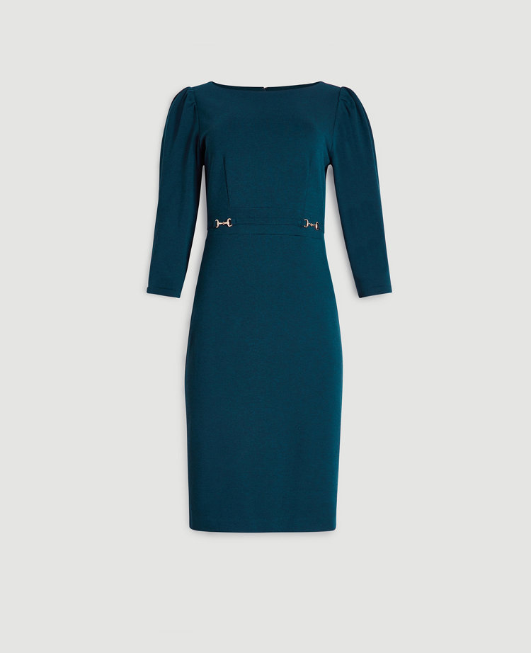 belted sheath dress