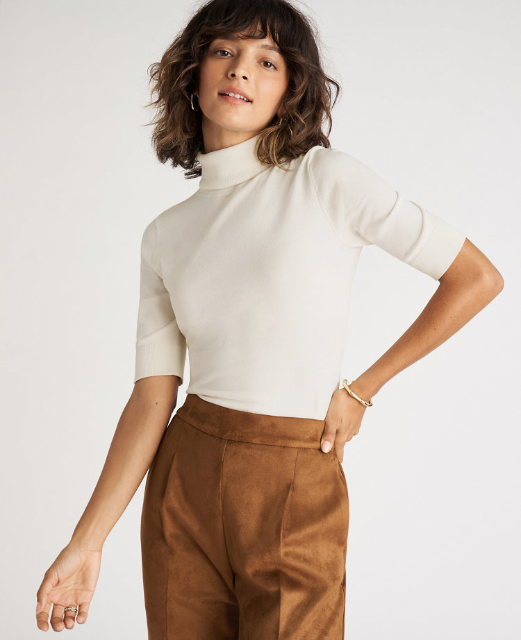 Elbow sleeve turtleneck sweater store