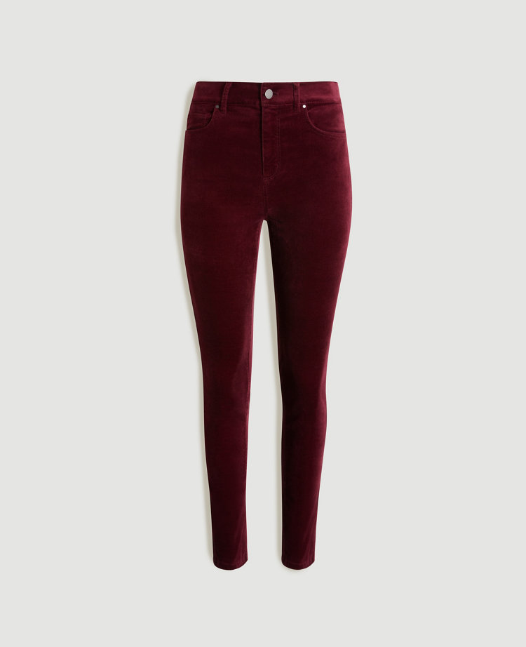 petite red skinny jeans