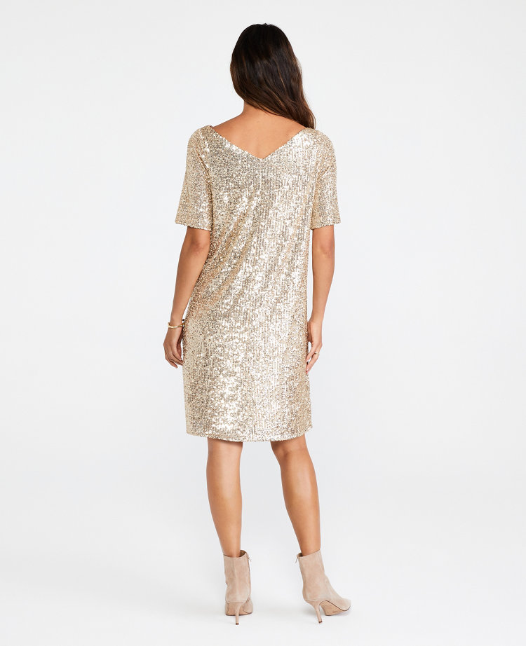 Sequin Shift Dress