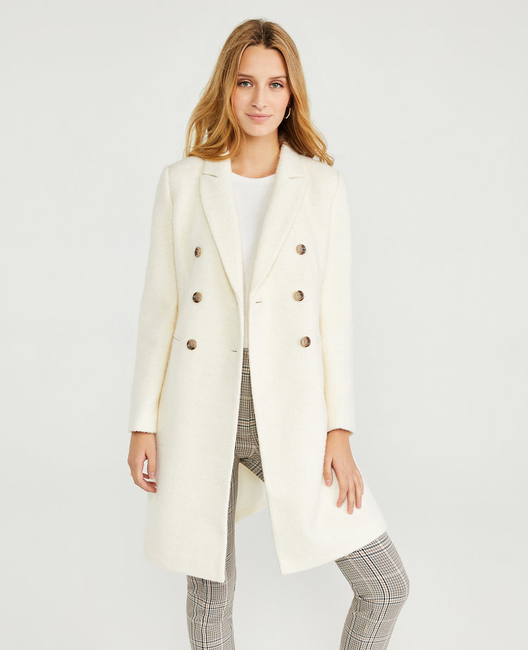 petite white coat