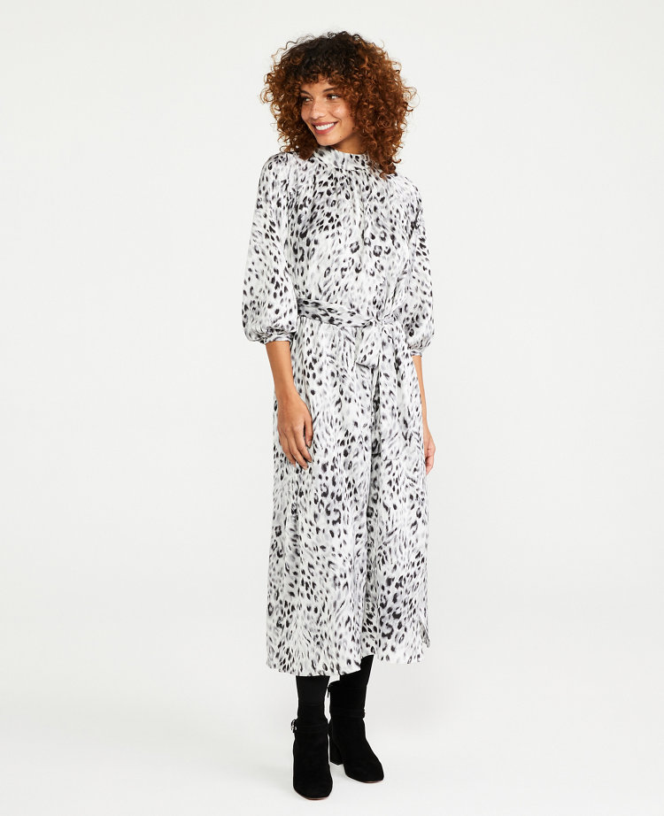 leopard print petite dress