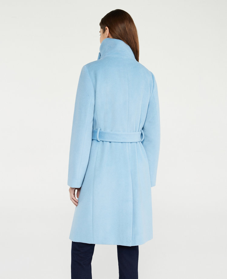 Belted funnel neck coat hotsell