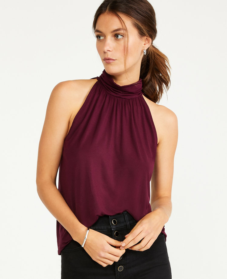 Turtleneck Halter Top