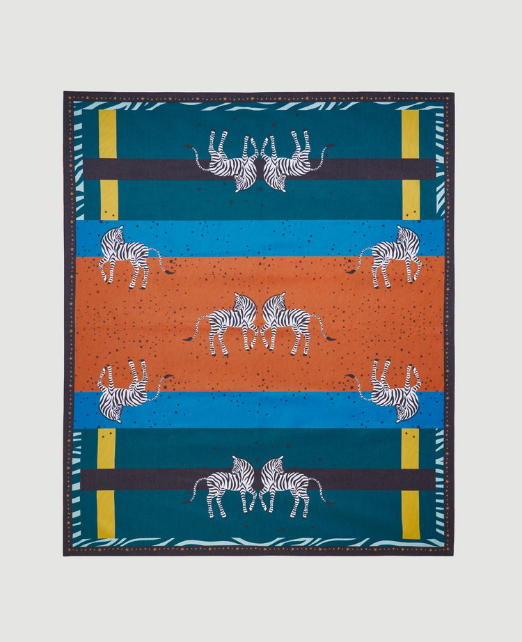 Zebra Print Throw Blanket