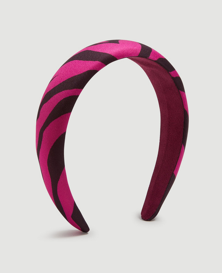 Zebra Print Velvet Headband