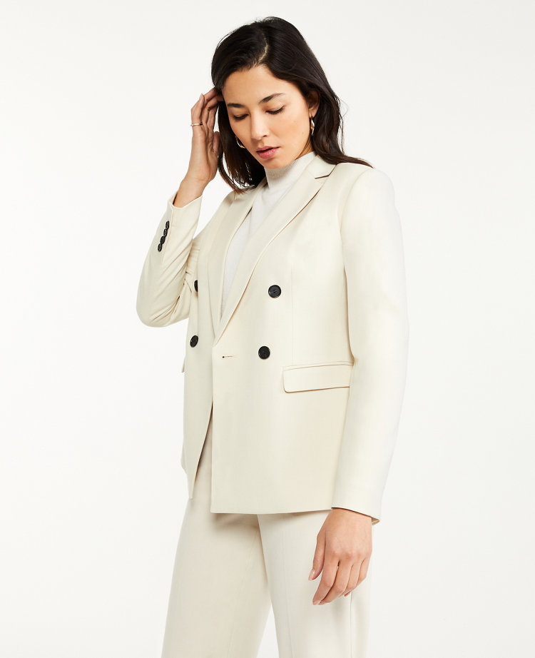Women's long double breasted blazer top