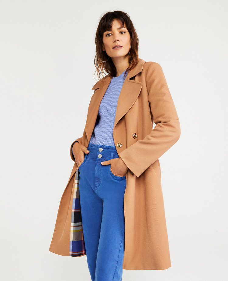 trench coat with plaid lining