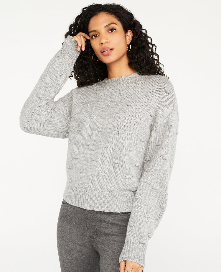 Petite Popcorn Stitched Sweater